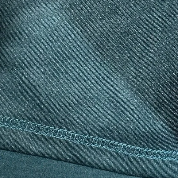 Anthropologie BHLDN Teal V Neck Sleeveless Wrap Waist Bow Back Midi Dress Size 4 - Picture 11 of 16